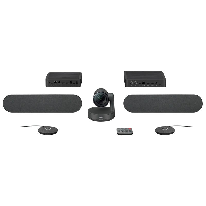 Logitech Rally Plus Video Conferencing Kit - UHD / 4K / HDMI / LAN / USB-C / USB 3.1 / Black
