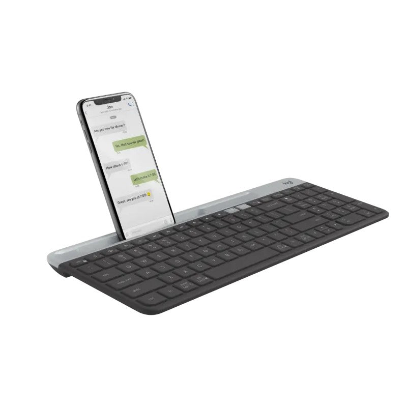 Logitech Slim Multi-Device Wireless Keyboard K580 - Graphite - Ara (101)