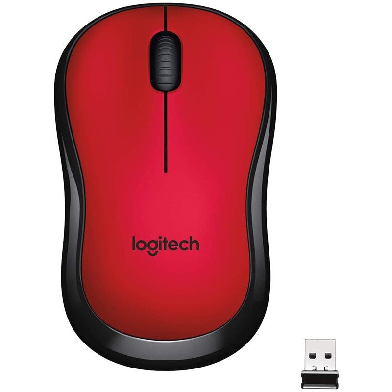 Logitech Wireless Mouse M220 SILENT - Red