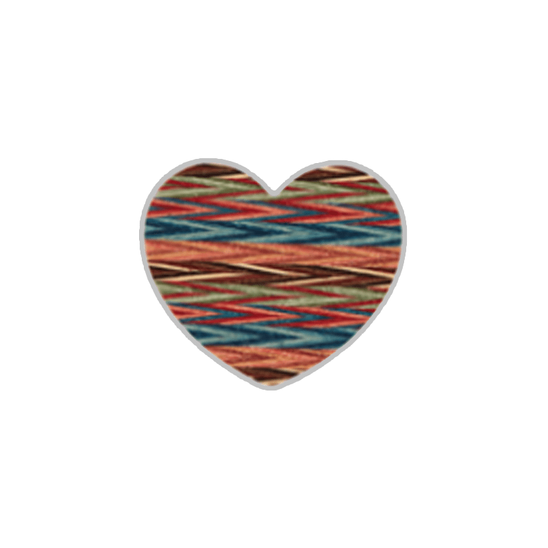 Man & Wood Smart Tok Heart Shape - Browny Check (Heart)