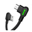 Mcdodo 90 Degree Light Cable - 1.2 Meters / Micro-USB / Black