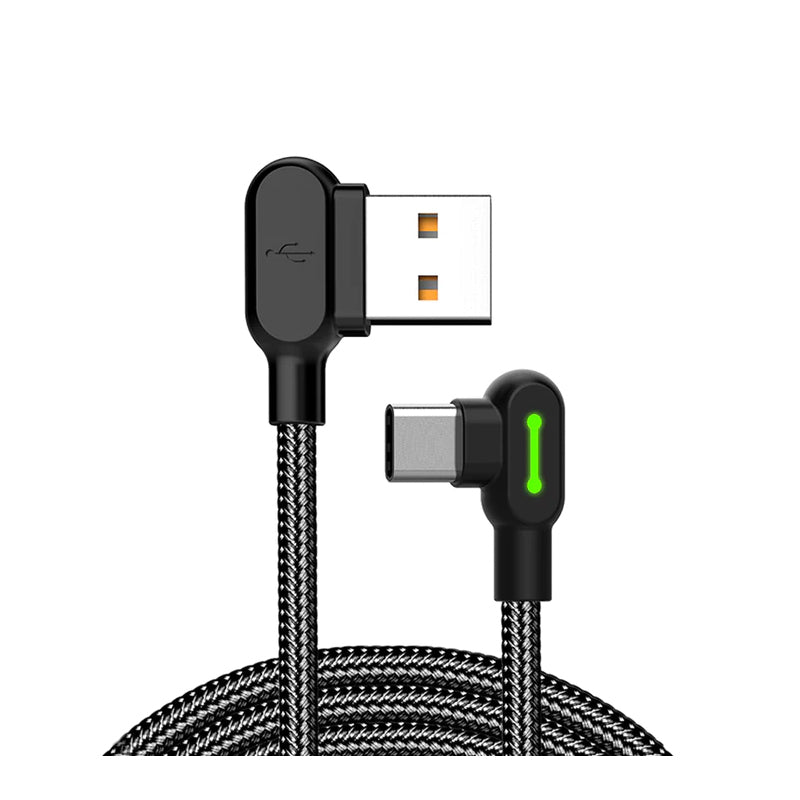 Mcdodo 90 Degree Light Cable - 1.8 Meters / USB-C / Black