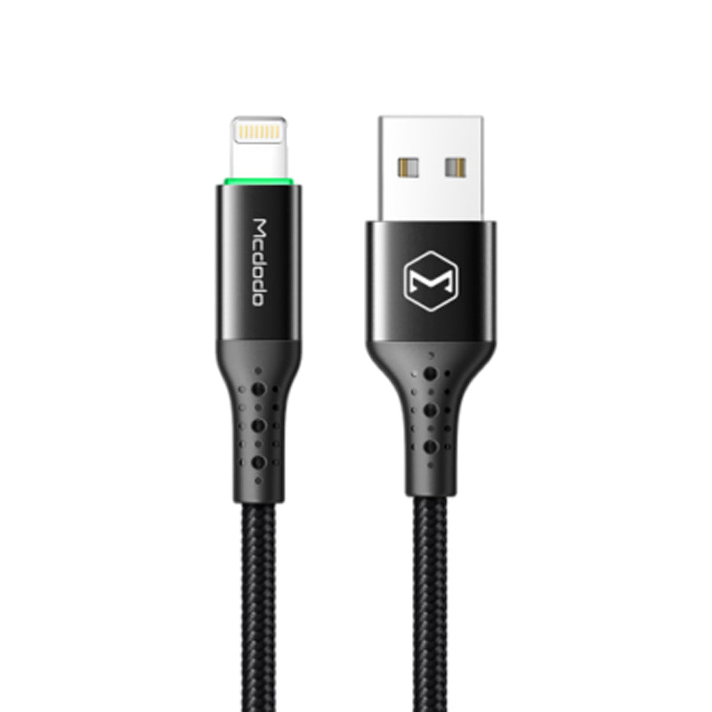 Mcdodo CA-8060 Auto Power Off Data Cable for Lightning - 1.2 M / Black