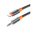Mcdodo Castle Series AUX Jack Coil Cable - 1.8 Meters / Lightning to 3.5mm / Black