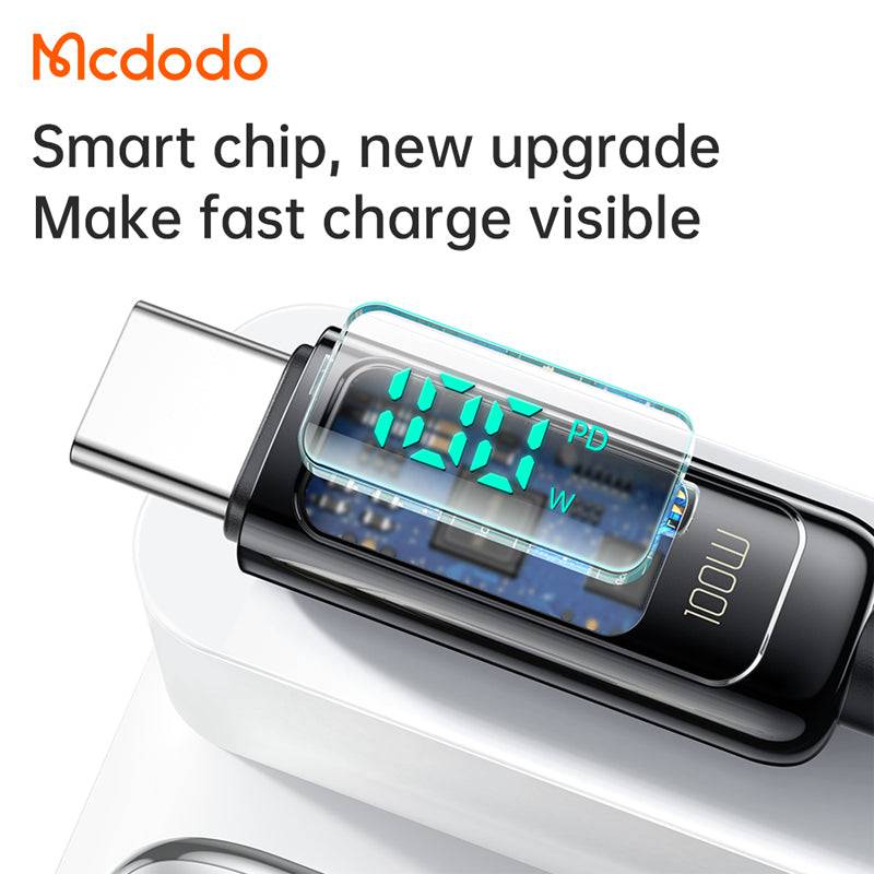 Mcdodo Digital Pro USB-C to USB-C Fast Charging Cable - 1.2m / 100W / Black