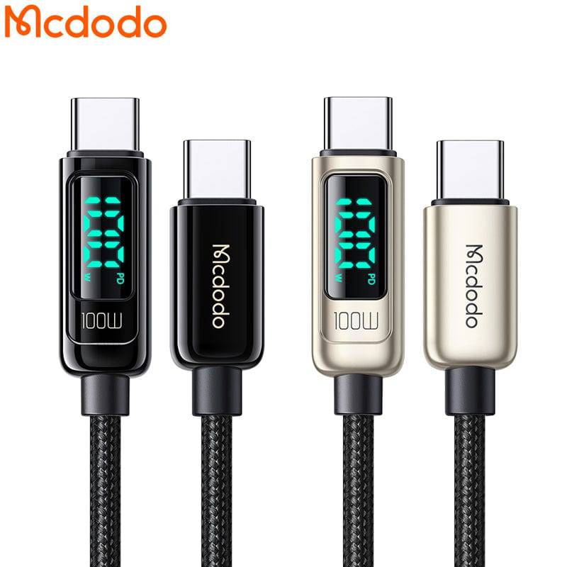 Mcdodo Digital Pro USB-C to USB-C Fast Charging Cable - 1.2m / 100W / Silver