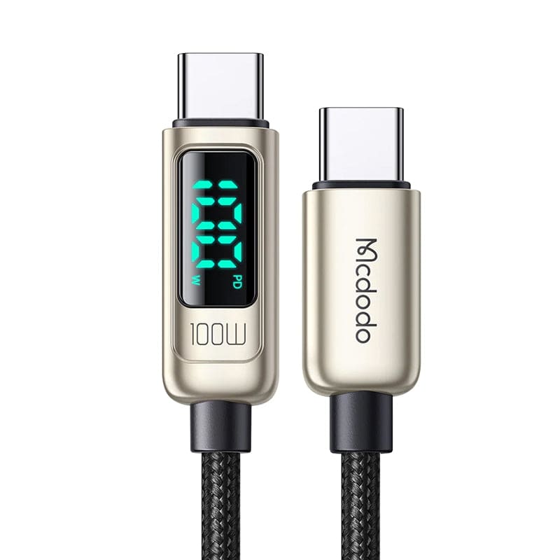 Mcdodo Digital Pro USB-C to USB-C Fast Charging Cable - 1.2m / 100W / Silver