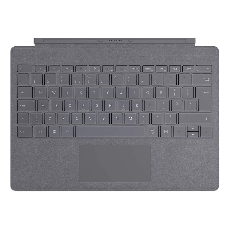 مايكروسوفت سيرفس برو غلاف من نوع التوقيع - مغناطيسي / عربي/الإنجليزية / فحم أسود - - لوحة مفاتيح
