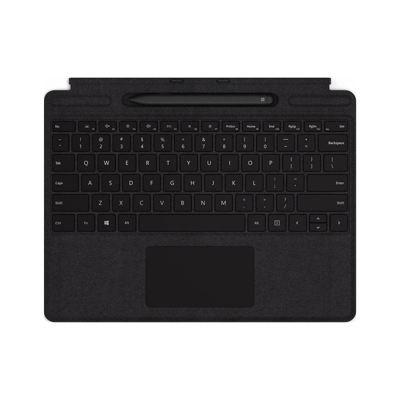 Microsoft Surface Pro X Signature Keyboard with Slim Pen - Magnetic / Arabic/English / Black Alcantara - Keyboard