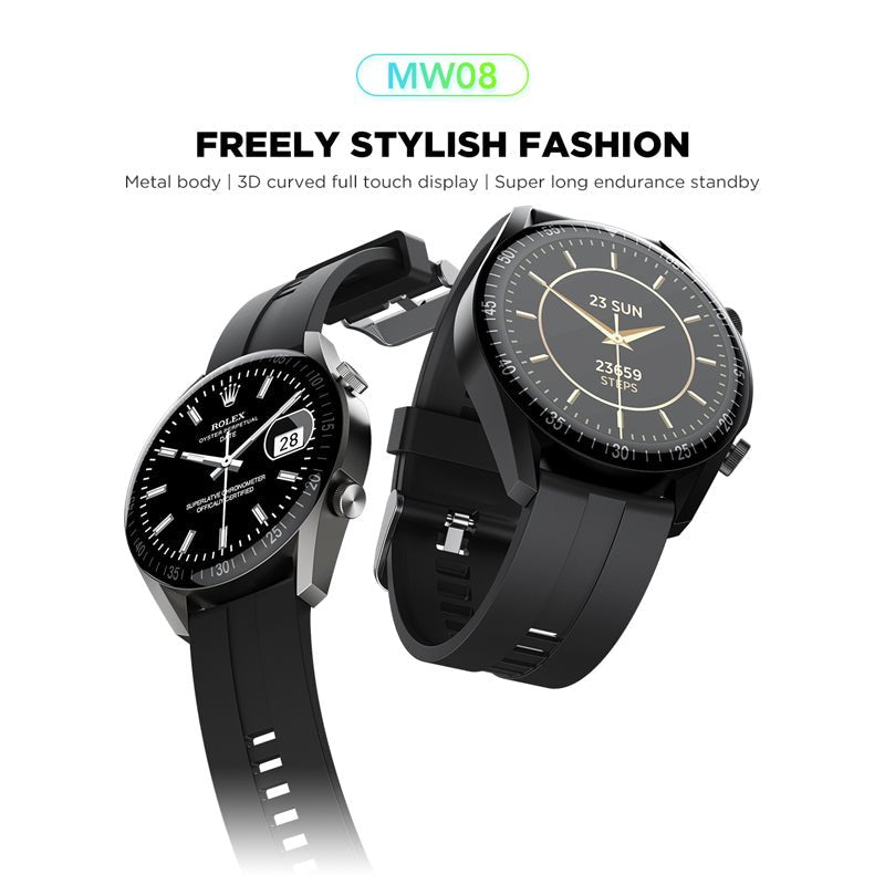 Modio MW08 SmartWatch - 1.28" / Bluetooth / Black