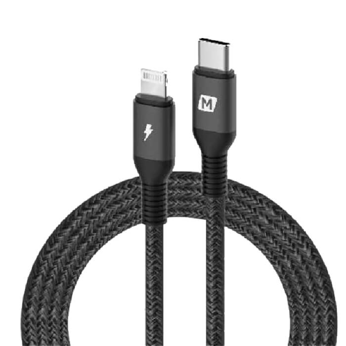 Momax Elite link USB-C to Lightning Cable - 1.2 Meter / Black