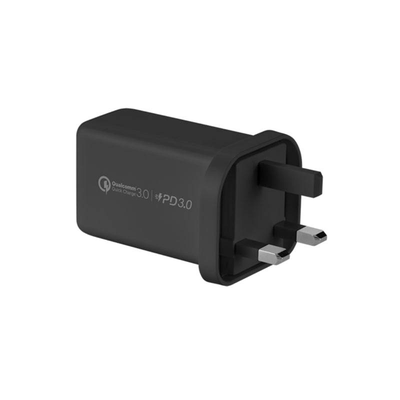 Momax One Plug 65W 3-Port Gan Charger - 65W / USB-C / Black
