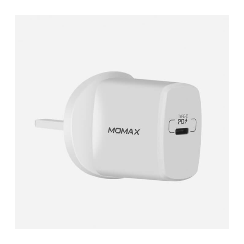 Momax One Plug PD Fast Charger - 20W / USB Type-C / White