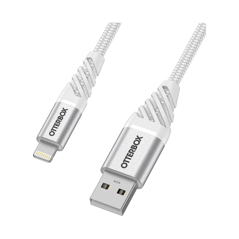 OtterBox Lightning To USB-A Premium Cable - Lightning / USB-A / 1 Meter / White