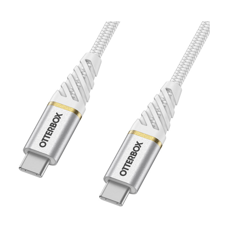 OtterBox Premium USB-C To USB-C Fast Charge Cable - USB-C / USB-C / 1 Meter / White