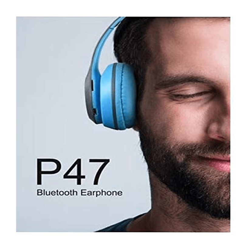 P47 Wireless Headphone - Bluetooth 4.2 / Wireless / Blue - Bundle Offer