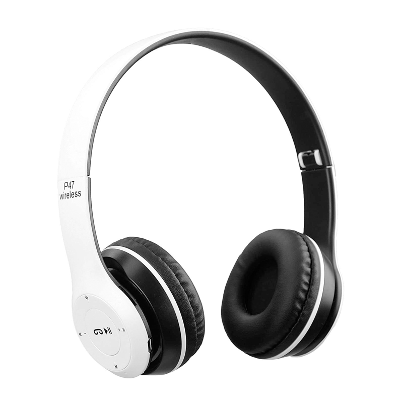 P47 Wireless Headphone - Bluetooth 4.2 / Wireless / White - Bundle Offer