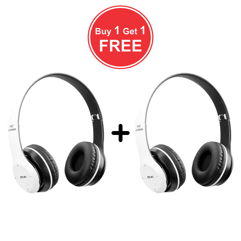 P47 Wireless Headphone - Bluetooth 4.2 / Wireless / White - Bundle Offer