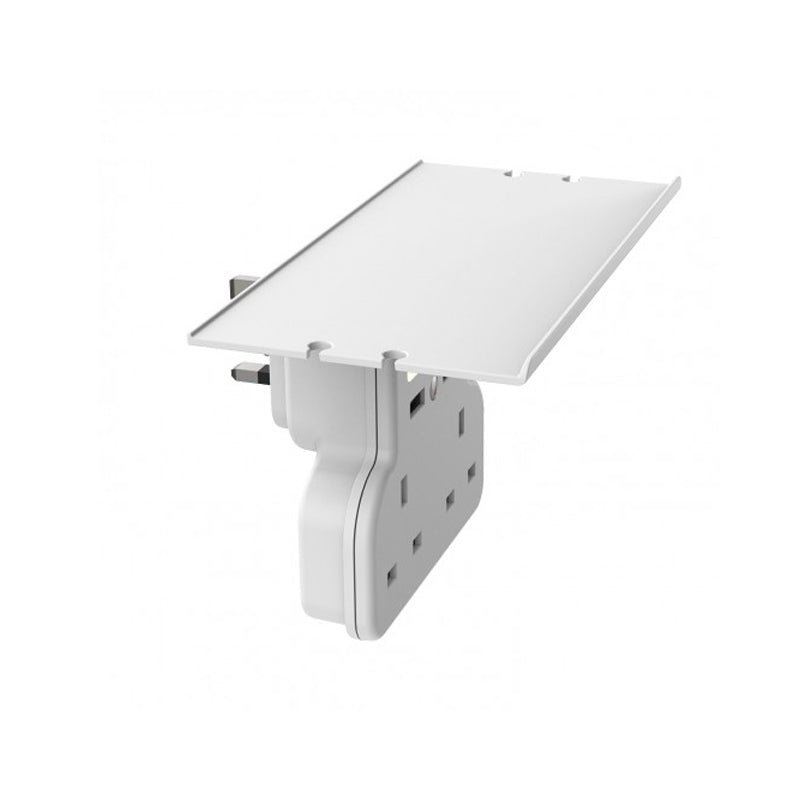 Porodo Multi-Function Socket & Night Light with Tablet & Phone Tray - 3 Socket / White
