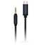 Powerology Aluminum Braided Audio Cable - Type-C to 3.5mm / 1.2m / Black