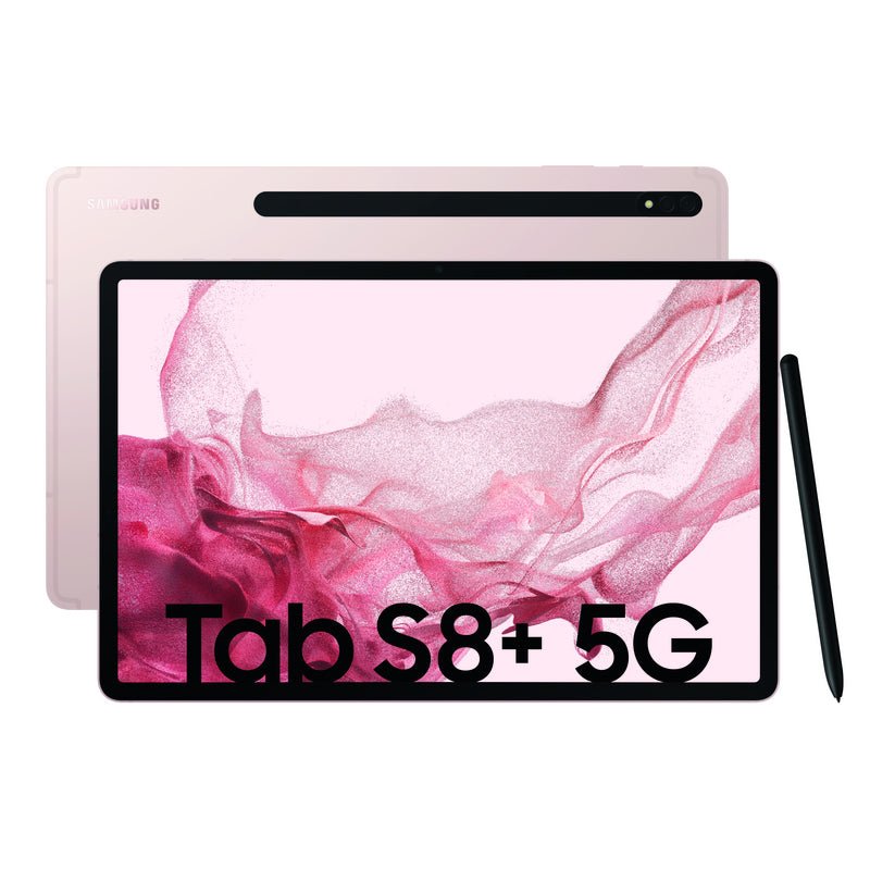 Samsung Galaxy Tab S8+ - 12.4" Super AMOLED / 8GB / 128GB / WiFi / 5G / Pink Gold - Tablet