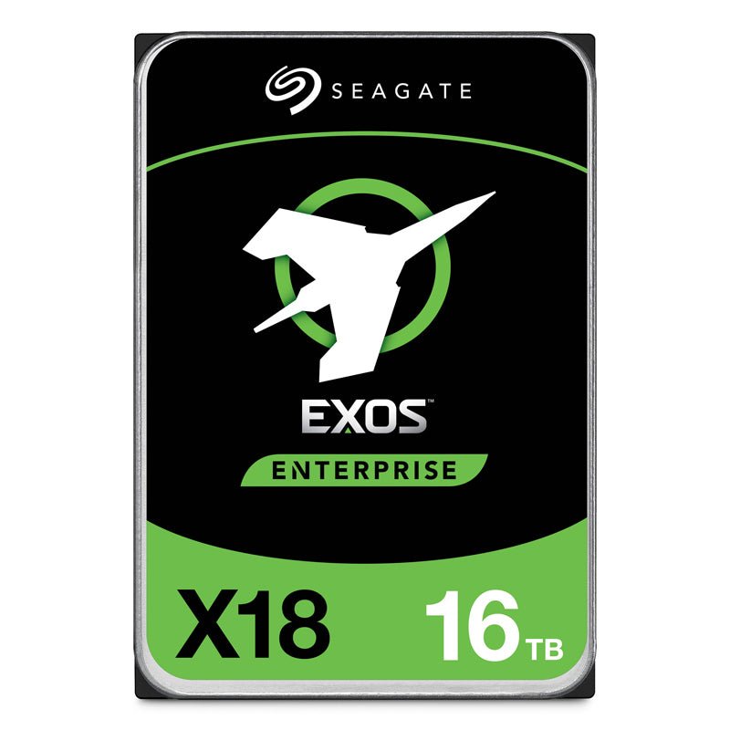 Seagate Exos X18 Enterprise Hard Drive - 16TB / 3.5-inch / SATA-III / 7200 RPM / 256MB Buffer