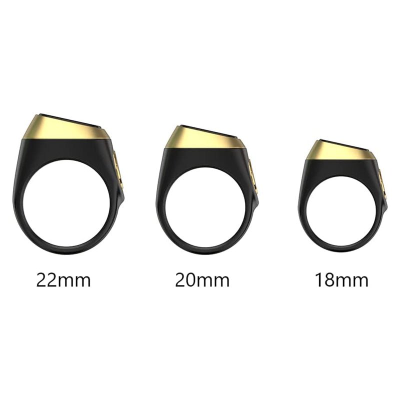 Smart Tasbih Zikr 1 Lite Ring – Black