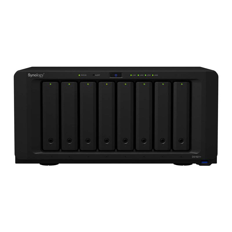 Synology DiskStation DS1821+ - 16TB / 8x 2TB / SATA / 8-Bays / USB / LAN / eSATA / Desktop