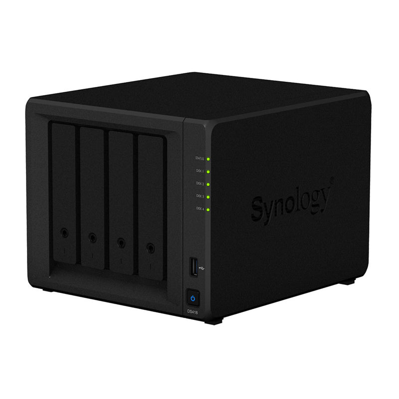 Synology DiskStation DS418 - 16TB / 2x 8TB / SATA / 4-Bays / USB / LAN / Desktop