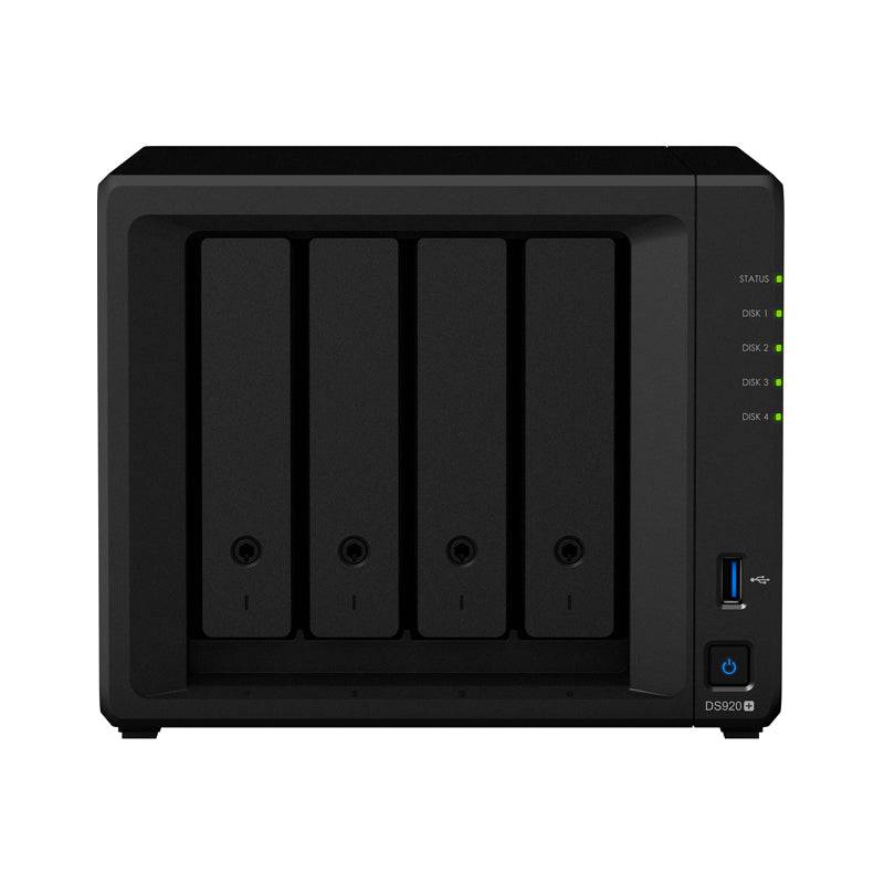 Synology DiskStation DS920+ - 12TB / 3x 4TB / SATA / 4-Bays / USB / LAN / eSATA / Desktop