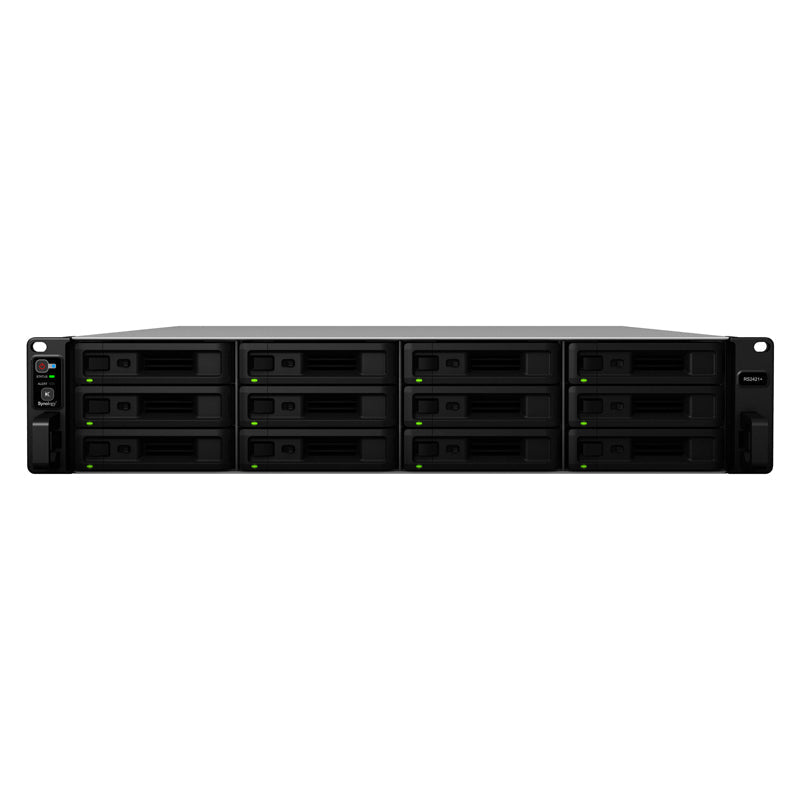 Synology RackStation RS2421+ - 192TB / 12x 16TB / SATA / 12-Bays / USB / LAN / Rack (2U)