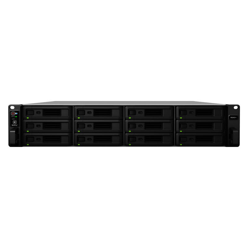 Synology RackStation RS2421+ - 64TB / 8x 8TB / SATA / 12-Bays / USB / LAN / Rack (2U)