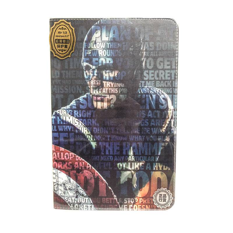 Tablet Flip Cover For iPad Air 1/2 - Captin America