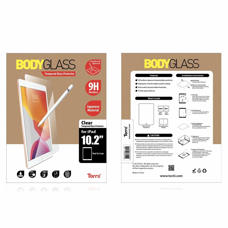 Torrii Bodyglass Screen Protector - iPad 10.2" / Clear