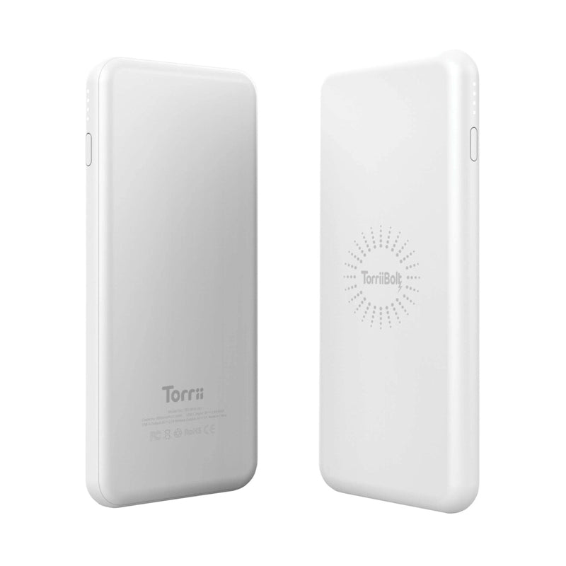 Torrii Bolt 2 in 1 Wireless Charger - 6000mAh / USB-C / White