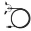 Torrii Kevable 3 in 1 Mfi Cable - Lightning / Type-C / Micro Usb - Black