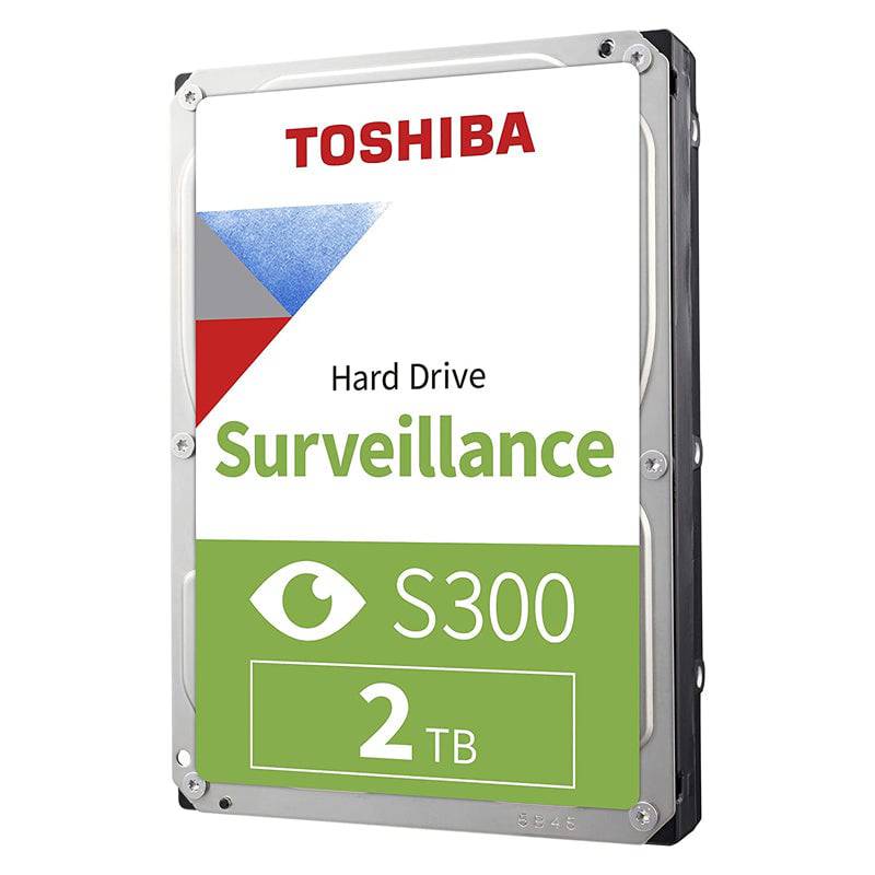Toshiba S300 Surveillance Internal Hard Drive - 2TB / 3.5-inch / SATA-III / 5400 RPM / 128MB Buffer