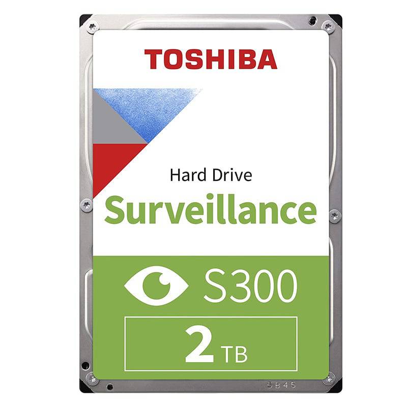 Toshiba S300 Surveillance Internal Hard Drive - 2TB / 3.5-inch / SATA-III / 5400 RPM / 128MB Buffer