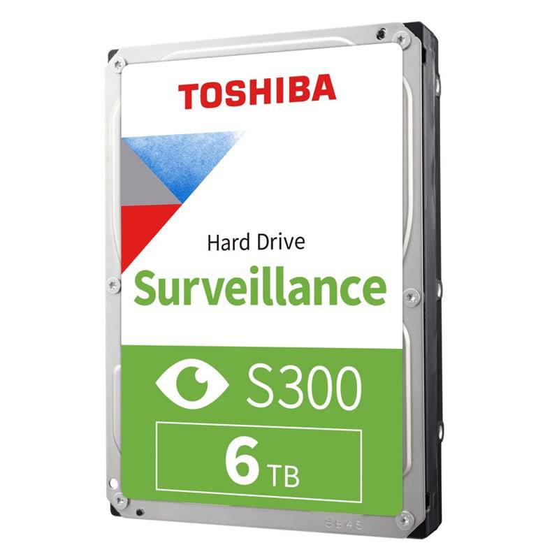 Toshiba S300 Surveillance Internal Hard Drive - 6TB / 3.5-inch / SATA-III / 7200 RPM / 256MB Buffer