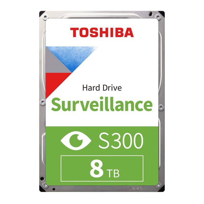 Toshiba S300 Surveillance Internal Hard Drive - 8TB / 3.5-inch / SATA-III / 7200 RPM / 256MB Buffer