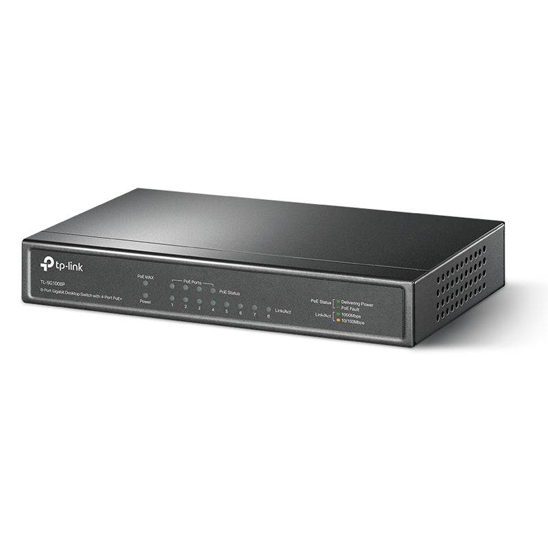 TP-Link TL-SG1008P - 8-Ports / RJ-45 / PoE / Desktop- Switch