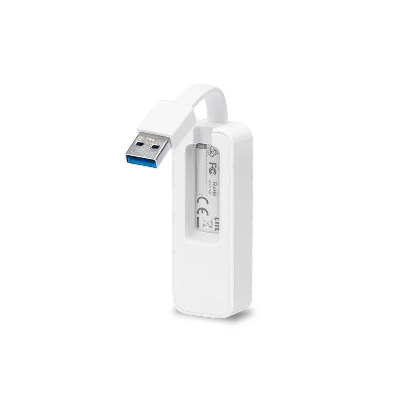 TP-Link UE300 USB 3.0 Gigabit Ethernet Network Adapter - 1x LAN / Gigabit / USB 3.0 / White