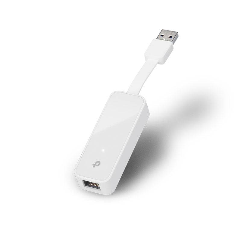 TP-Link UE300 USB 3.0 Gigabit Ethernet Network Adapter - 1x LAN / Gigabit / USB 3.0 / White