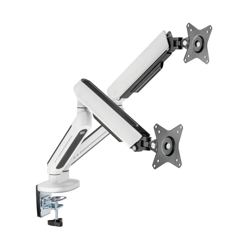 Twisted Minds Dual Monitor Arm Stand - 17"-32" Inch / 477mm / RGB / White