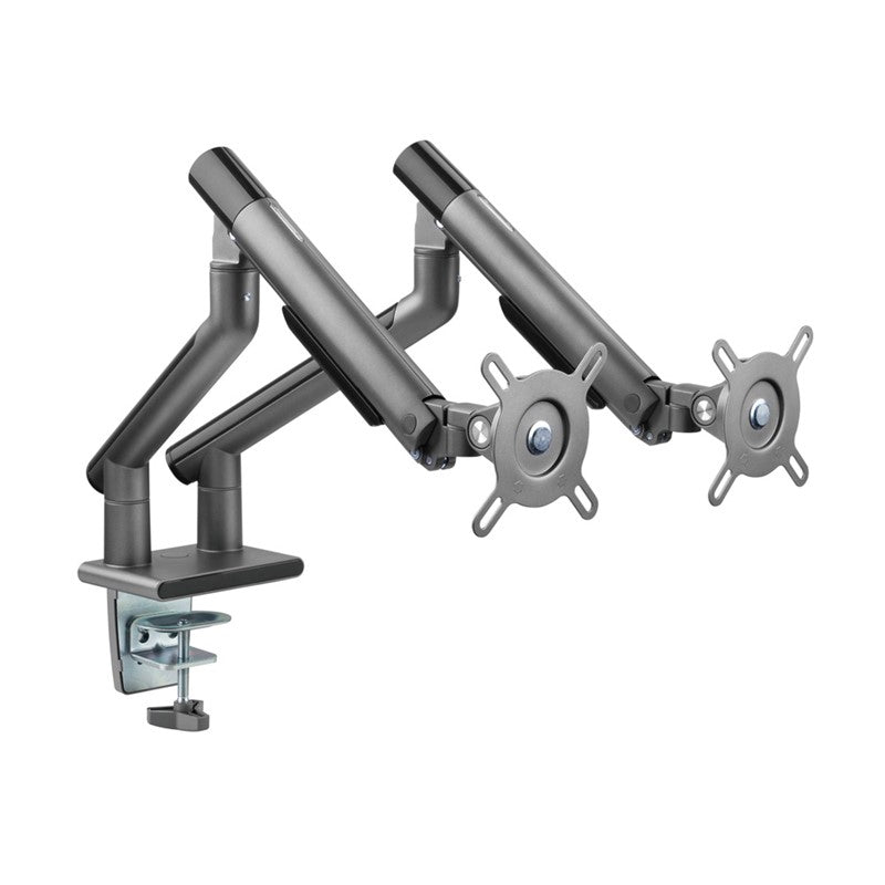 Twisted Minds Dual Monitor Premium Slim Aluminum Spring Monitor Arm - 17"-32" Inch / 479mm / Grey