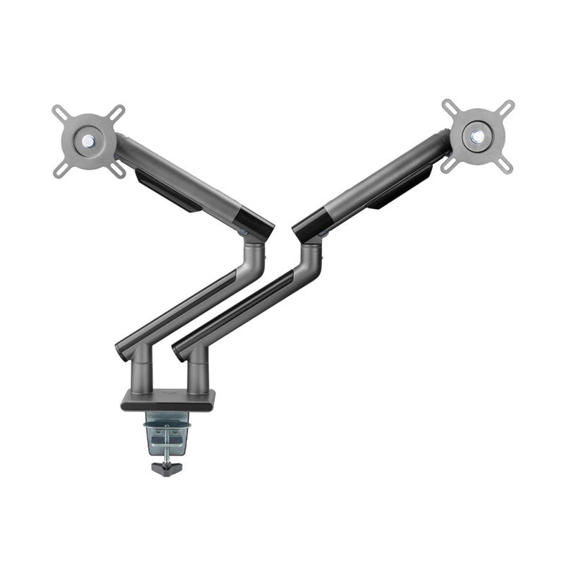 Twisted Minds Dual Monitor Premium Slim Aluminum Spring Monitor Arm - 17"-32" Inch / 479mm / Grey