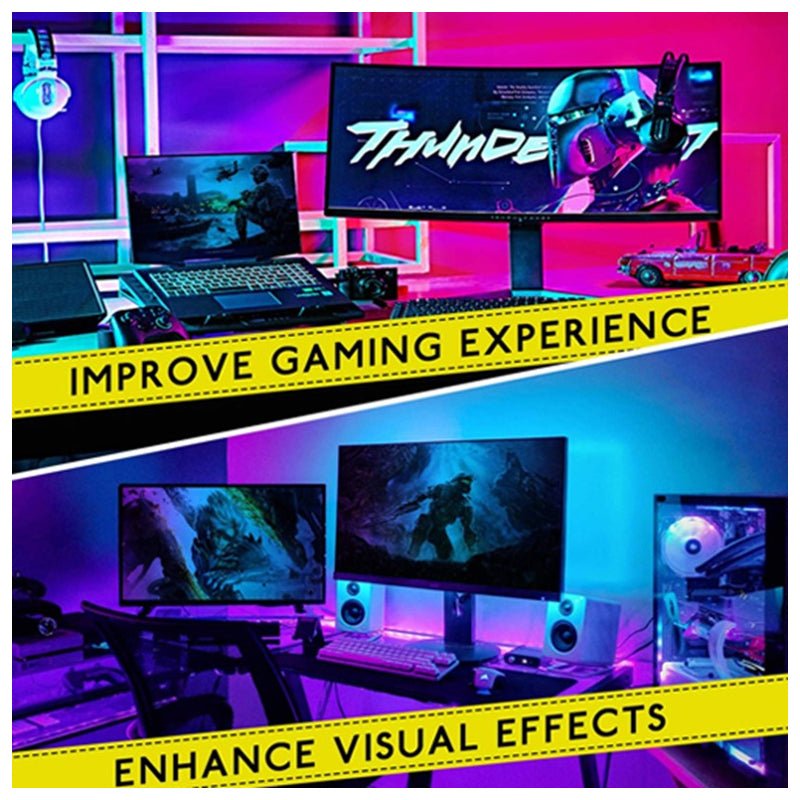Twisted Minds Gaming Monitor LED Strip Light - LED / WiFi / 10 Meters / RGB / White