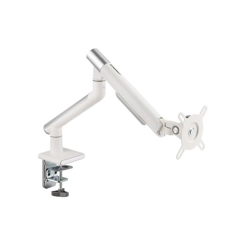 Twisted Minds Single Monitor Premium Slim Aluminum Spring Monitor Arm - 17"-32" Inch / 479mm / Fine Texture White