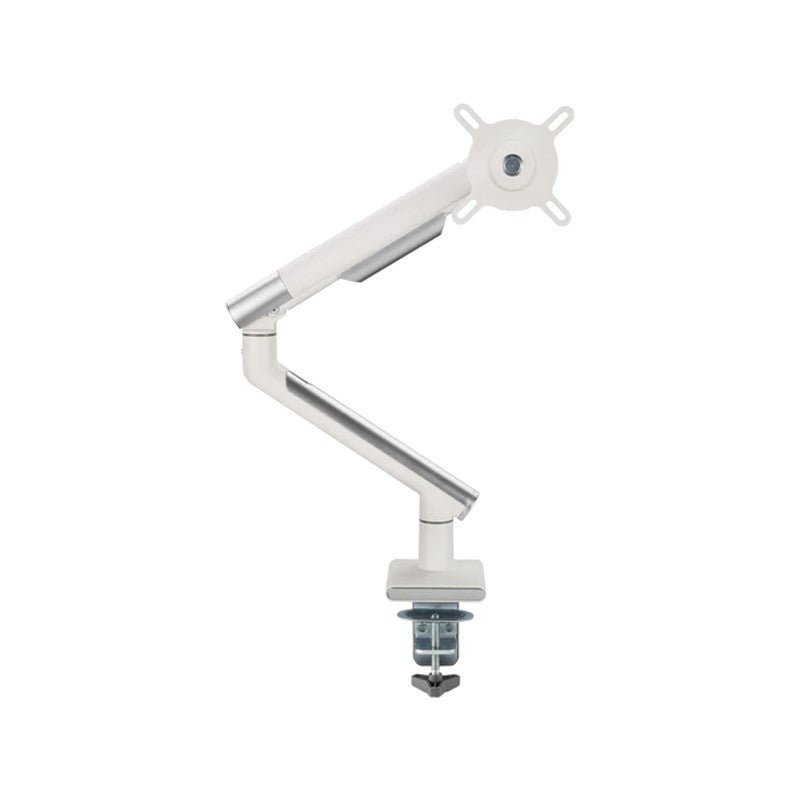 Twisted Minds Single Monitor Premium Slim Aluminum Spring Monitor Arm - 17"-32" Inch / 479mm / Fine Texture White