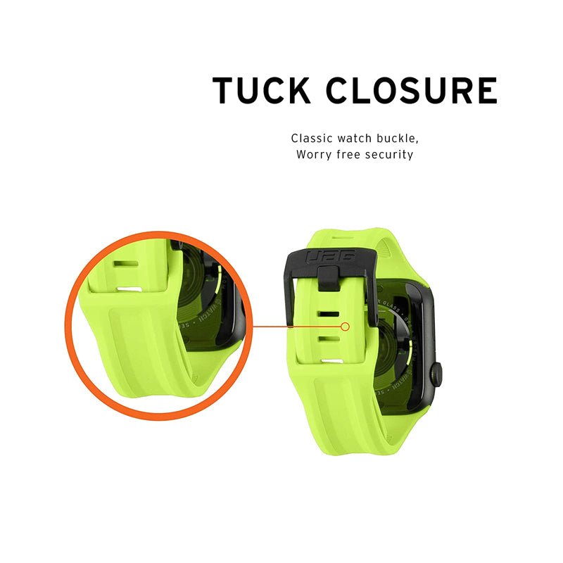UAG Silicone Scout Strap - Apple Watch 42mm / 44mm / 45mm / Billie Neon Green